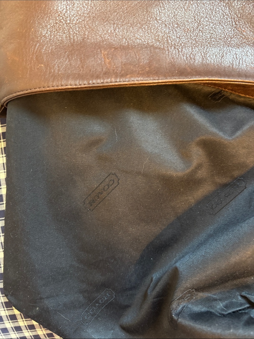 Coach 4183 Lexington flap Leather Messenger Bag vintage. 1998 Italy - Picture 10 of 13
